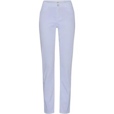 BRAX Pantalon de loisirs style Mary élégant et sportif à cinq poches pour femme, Blanc., 38W / 30L BRAX Pantalon de loisirs style Mary élégant et sportif à cinq poches pour femme, Blanc., 38W / 30L