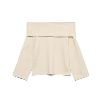 VERO MODA Vmaries Ls Offshoulder Pullover Bf Vmaries Ls Pull à épaules dénudées Bf Femme (lot de 1) VERO MODA Vmaries Ls Offshoulder Pullover Bf Vmaries Ls Pull à épaules dénudées Bf Femme (lot de 1)