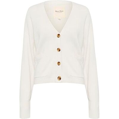 Part Two Cardigan pour femme, coupe décontractée, manches longues, col en V, poches, fermeture à boutons Cardigan Femme Part Two Cardigan pour femme, coupe décontractée, manches longues, col en V, poches, fermeture à boutons Cardigan Femme