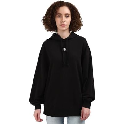 Calvin Jeans Pull à capuche pour femme, Ck Black, XS Calvin Jeans Pull à capuche pour femme, Ck Black, XS