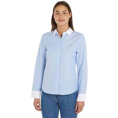 Tommy Hilfiger Fill A Fill Regular Shirt Ww0ww40531 Chemises décontractées Femme Tommy Hilfiger Fill A Fill Regular Shirt Ww0ww40531 Chemises décontractées Femme