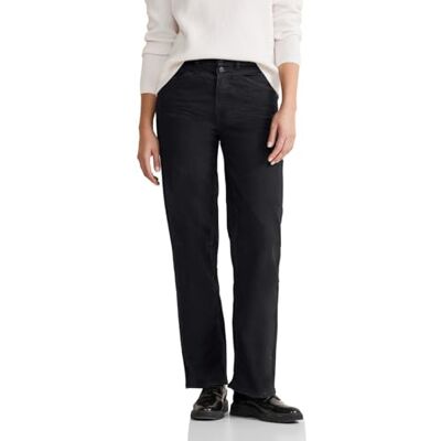 Street One Jean pour femme avec jambes droites, Black Soft Washed, 30W / 28L Street One Jean pour femme avec jambes droites, Black Soft Washed, 30W / 28L