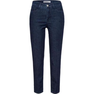 BRAX Jean court Caro S en denim ultralight pour femme, Clean Dark Blue, 29W / 32L BRAX Jean court Caro S en denim ultralight pour femme, Clean Dark Blue, 29W / 32L
