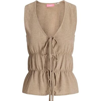 JACK & JONES Jxalmira Linen Blend Tie Sl Top Wvn Ln Jxalmira Linen Blend Tie Sl Top Wvn Ln Femme (lot de 1) JACK & JONES Jxalmira Linen Blend Tie Sl Top Wvn Ln Jxalmira Linen Blend Tie Sl Top Wvn Ln Femme (lot de 1)