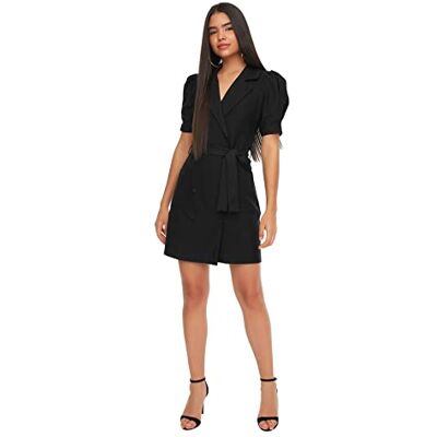 Trendyol Robe Mini Blazer pour Femme, Robe en Tissu À Coupe Normale Robe mini blazer femme robe tissu coupe régulière Femme Trendyol Robe Mini Blazer pour Femme, Robe en Tissu À Coupe Normale Robe mini blazer femme robe tissu coupe régulière Femme