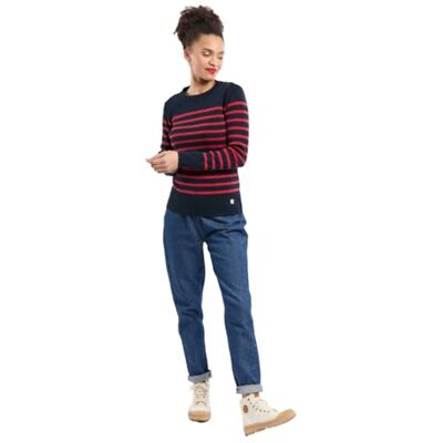 Armor-lux Armor Lux, Pull Marin "Groix" Héritage Femme, Multicolore (Ii9 Rich Navy/Braise Ii9), 40 Armor-lux Armor Lux, Pull Marin "Groix" Héritage Femme, Multicolore (Ii9 Rich Navy/Braise Ii9), 40