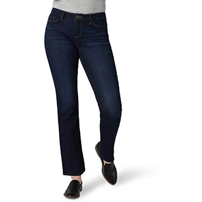 Lee Women's Petite Legendary Mid Rise Straight Leg Jean Nightshade 6 Short Petite Lee Women's Petite Legendary Mid Rise Straight Leg Jean Nightshade 6 Short Petite