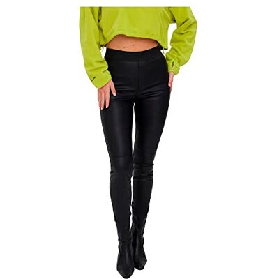 VERO MODA Vmstorm HR Pl Cut Legging Noos Femme, Noir, XS VERO MODA Vmstorm HR Pl Cut Legging Noos Femme, Noir, XS