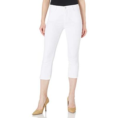 BRAX Pantalon pour femme Style Mary Capri d'été, Blanc., 34W / 34L BRAX Pantalon pour femme Style Mary Capri d'été, Blanc., 34W / 34L