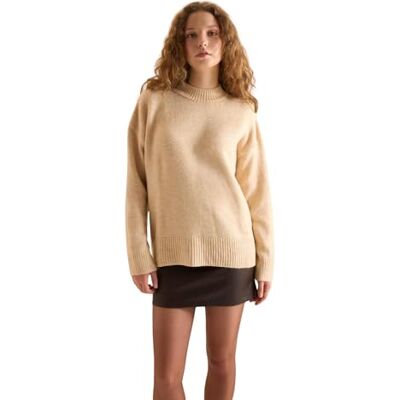 DeFacto Pullover Damen Langarm Blusen & Tuniken Pullover Damen Winter Sweater Blouse Femme DeFacto Pullover Damen Langarm Blusen & Tuniken Pullover Damen Winter Sweater Blouse Femme
