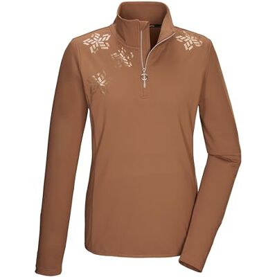 Killtec Ksw 110 Wmn Ls Shrt T-shirt Powerstretch/couche intermédiaire avec col montant et fermeture éclair Femme Killtec Ksw 110 Wmn Ls Shrt T-shirt Powerstretch/couche intermédiaire avec col montant et fermeture éclair Femme