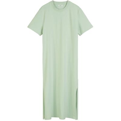 Marc O'Polo Robe en jersey denim pour femme avec fentes latérales, coupe décontractée, 3887, M Marc O'Polo Robe en jersey denim pour femme avec fentes latérales, coupe décontractée, 3887, M