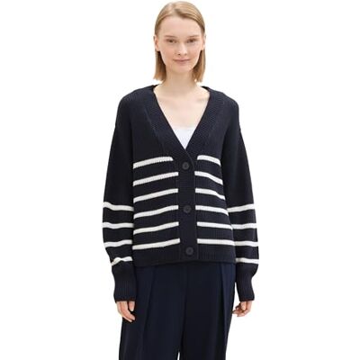 TOM TAILOR Denim 1043311 Cardigan en tricot Femme TOM TAILOR Denim 1043311 Cardigan en tricot Femme