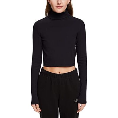 ESPRIT edc by T- Shirt Femme, 001/Noir., XXL ESPRIT edc by T- Shirt Femme, 001/Noir., XXL
