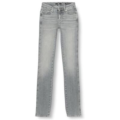 7 For All Mankind Jean coupe droite Kimmie Sliillrun pour femme, gris, 24 7 For All Mankind Jean coupe droite Kimmie Sliillrun pour femme, gris, 24