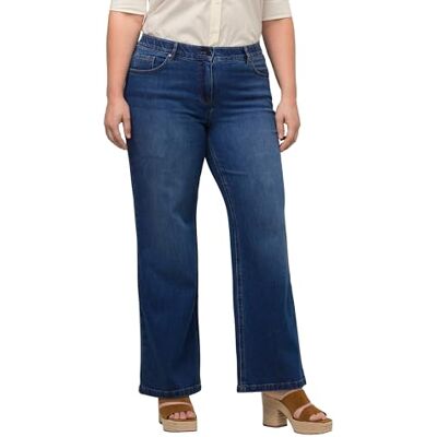 Ulla Popken Pantalon de Pyjama Uni Jambe Droite Femme Ulla Popken Pantalon de Pyjama Uni Jambe Droite Femme