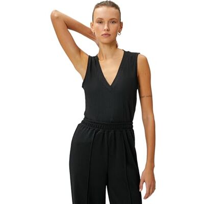 Koton Blouse sans manches col en V T-shirt Femme Koton Blouse sans manches col en V T-shirt Femme