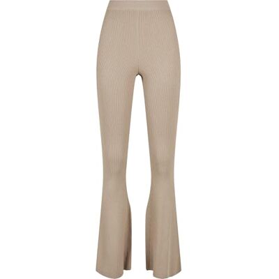 Urban Classics Legging bootcut en maille côtelée pour femme Urban Classics Legging bootcut en maille côtelée pour femme