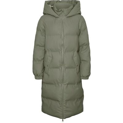 VERO MODA Vmno Long Coated Coat Manteau matelassé Femme VERO MODA Vmno Long Coated Coat Manteau matelassé Femme