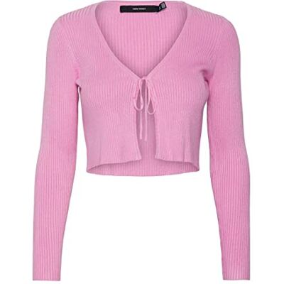 VERO MODA Vmglory Rib Ls Tie String Cardi Ga Noos Cardigan Femme VERO MODA Vmglory Rib Ls Tie String Cardi Ga Noos Cardigan Femme
