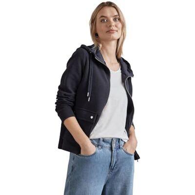 Street One Veste à capuche A212296 pour femme, bleu ciel, taille 34, Bleu ciel de nuit., 36 Street One Veste à capuche A212296 pour femme, bleu ciel, taille 34, Bleu ciel de nuit., 36
