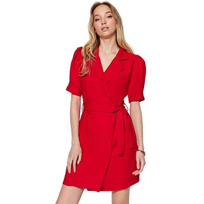 Trendyol Mini robe blazer tissée coupe régulière pour femme Robe Femme (lot de 1) Trendyol Mini robe blazer tissée coupe régulière pour femme Robe Femme (lot de 1)