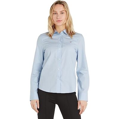 Tommy Hilfiger Organic Co Regular Shirt Ls Ww0ww39673 Chemises décontractées Femme Tommy Hilfiger Organic Co Regular Shirt Ls Ww0ww39673 Chemises décontractées Femme
