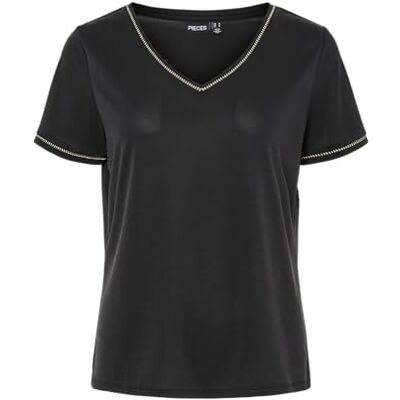 PIECES Pcalana Ss Stud Tee Fc Bc Pcalana Ss Stud T-shirt FC Bc Femme (lot de 1) PIECES Pcalana Ss Stud Tee Fc Bc Pcalana Ss Stud T-shirt FC Bc Femme (lot de 1)