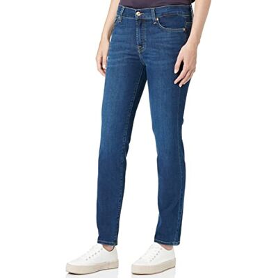 7 For All Mankind Roxanne Bair Eco Jeans, Dark Blue, Regular aux Femmes, Dark Blue, 23W / 23L 7 For All Mankind Roxanne Bair Eco Jeans, Dark Blue, Regular aux Femmes, Dark Blue, 23W / 23L