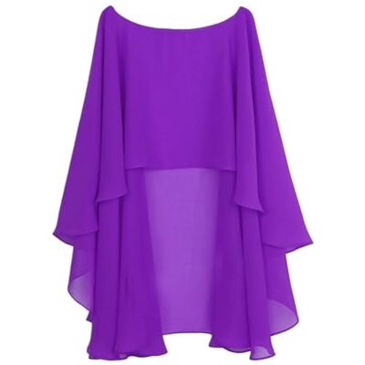 ZGCrumphant Cape de mariée douce – châle long pour mariées et demoiselles style rétro étole ZGCrumphant Cape de mariée douce – châle long pour mariées et demoiselles style rétro étole