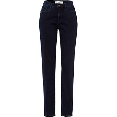 BRAX Carola Simply Brilliant Five Pocket Feminine Fit Klassisch Jean, Bleu (Clean Dark Blue 22), 27W / 34L (Taille Fabricant: 36L) Femme BRAX Carola Simply Brilliant Five Pocket Feminine Fit Klassisch Jean, Bleu (Clean Dark Blue 22), 27W / 34L (Taille Fabricant: 36L) Femme