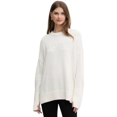 Giorgio Armani Exchange Long Sleeve Embroidered Logo Sweat-shirt Femme Giorgio Armani Exchange Long Sleeve Embroidered Logo Sweat-shirt Femme