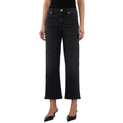 7 For All Mankind Cropped Alexa Bottomline, Noir, 25W 7 For All Mankind Cropped Alexa Bottomline, Noir, 25W