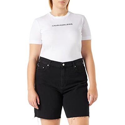 Calvin Bermuda Mom Short Pantalons Femme, Denim Black, 24W Calvin Bermuda Mom Short Pantalons Femme, Denim Black, 24W