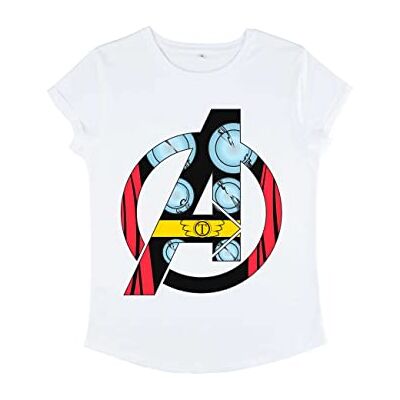 Marvel Avengers Classic – Avenger Thor Costume T-shirt À Manches Roulées pour Femme T-shirt Femme Marvel Avengers Classic – Avenger Thor Costume T-shirt À Manches Roulées pour Femme T-shirt Femme