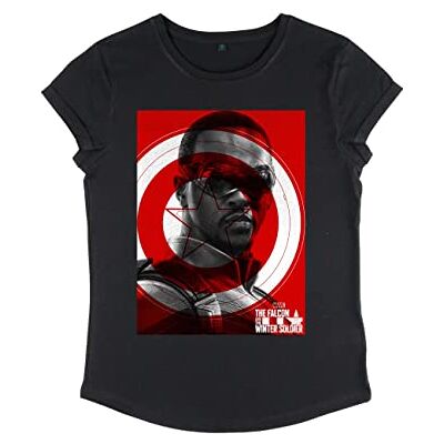 Marvel T-shirt à manches longues pour femme et The Winter Soldier-Falcon Shield Marvel T-shirt à manches longues pour femme et The Winter Soldier-Falcon Shield