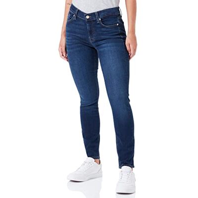 7 For All Mankind The Ankle Skinny Bair Eco Jeans Femme, Bleu Foncé, 24W / 24L 7 For All Mankind The Ankle Skinny Bair Eco Jeans Femme, Bleu Foncé, 24W / 24L