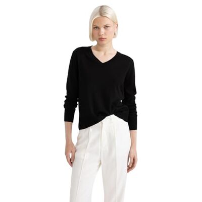 DeFacto Damen Strickmode Strickpullover Blusen Tuniken Für Damen Pullover Feinstrickpullover Strickjacken Und Pulli Pull-over Femme DeFacto Damen Strickmode Strickpullover Blusen Tuniken Für Damen Pullover Feinstrickpullover Strickjacken Und Pulli Pull-over Femme