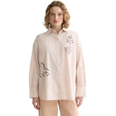 Scotch & Soda Embroidered Girlfriend Shirt Chemise Femme Scotch & Soda Embroidered Girlfriend Shirt Chemise Femme