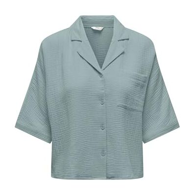 ONLY Onlthyra Life Ss Shirt Noos Wvn Adorable chemise à manches courtes et col boutonné Femme (lot de 1) ONLY Onlthyra Life Ss Shirt Noos Wvn Adorable chemise à manches courtes et col boutonné Femme (lot de 1)