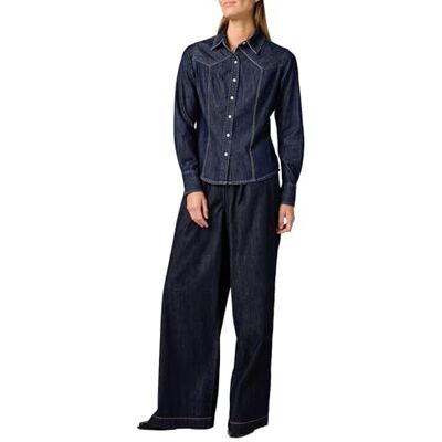 Wrangler Exag Yoke Shirt T-shirt Femme Wrangler Exag Yoke Shirt T-shirt Femme