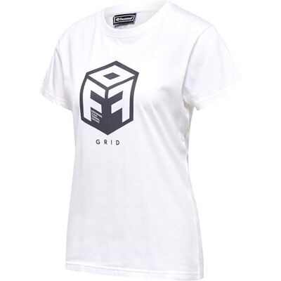 hummel Hmloffgrid Cotton Jersey S/S Wo T-shirt Femme hummel Hmloffgrid Cotton Jersey S/S Wo T-shirt Femme
