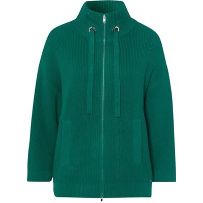 BRAX Cardigan Alex Wool Mix pour femme, Malachite sombre, 38 BRAX Cardigan Alex Wool Mix pour femme, Malachite sombre, 38
