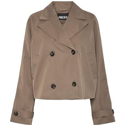 PIECES Pcscarlett Ls Short Trenchcoat Noos Trench court Pcscarlett Ls Noos Femme (lot de 1) PIECES Pcscarlett Ls Short Trenchcoat Noos Trench court Pcscarlett Ls Noos Femme (lot de 1)