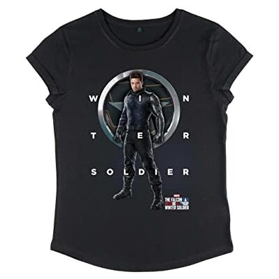 Marvel The Falcon And The Winter Soldier Winter Soldier T-shirt À Manches Roulées pour Femme T-shirt Femme Marvel The Falcon And The Winter Soldier Winter Soldier T-shirt À Manches Roulées pour Femme T-shirt Femme
