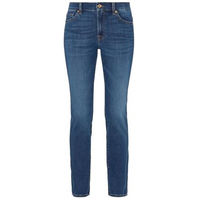 7 For All Mankind Roxanne Bair Duchess, Bleu moyen., 30W 7 For All Mankind Roxanne Bair Duchess, Bleu moyen., 30W