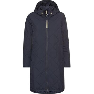 camel active Parka imperméable pour femme avec fermeture éclair bidirectionnelle, bleu foncé, 44 camel active Parka imperméable pour femme avec fermeture éclair bidirectionnelle, bleu foncé, 44