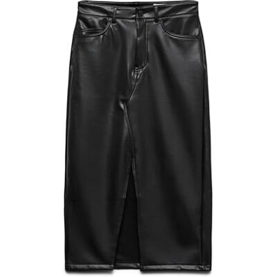 VERO MODA Vmveri Hr Calf Pl Noos Jupe Jupe Femme (lot de 1) VERO MODA Vmveri Hr Calf Pl Noos Jupe Jupe Femme (lot de 1)