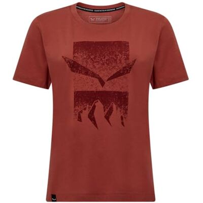 SALEWA Eagle 3 Cime T-Shirt - Femme - Rouge - Respirant, Antiodor, Fraîcheur d'été SALEWA Eagle 3 Cime T-Shirt - Femme - Rouge - Respirant, Antiodor, Fraîcheur d'été