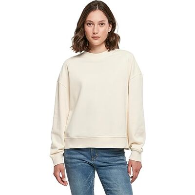 Build Your Brand Sweat-shirt à col rond pour femme, Sable blanc, S Build Your Brand Sweat-shirt à col rond pour femme, Sable blanc, S